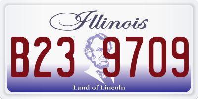 IL license plate B239709