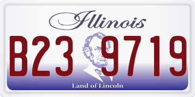 IL license plate B239719