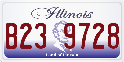 IL license plate B239728