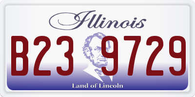 IL license plate B239729