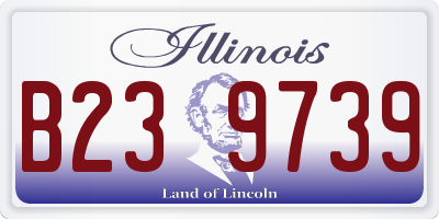 IL license plate B239739