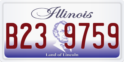 IL license plate B239759
