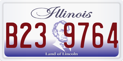 IL license plate B239764