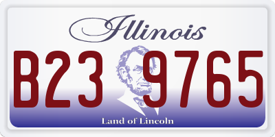 IL license plate B239765