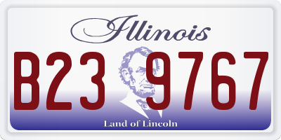 IL license plate B239767