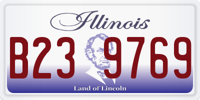 IL license plate B239769