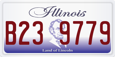 IL license plate B239779