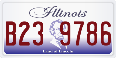 IL license plate B239786