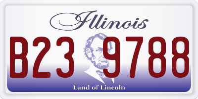 IL license plate B239788