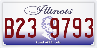 IL license plate B239793