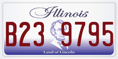 IL license plate B239795
