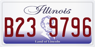 IL license plate B239796