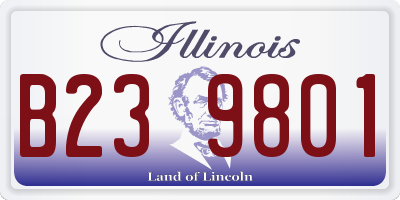 IL license plate B239801
