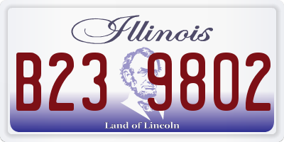 IL license plate B239802