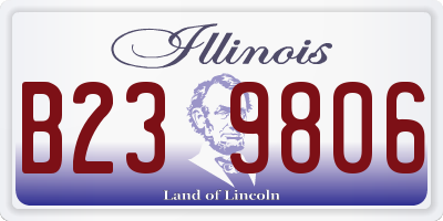 IL license plate B239806