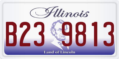 IL license plate B239813