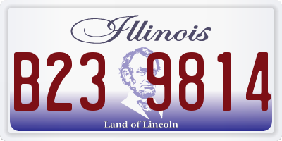 IL license plate B239814