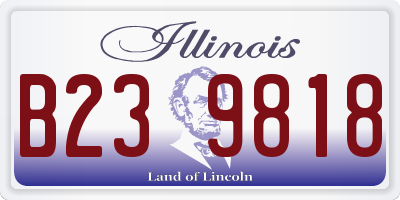 IL license plate B239818