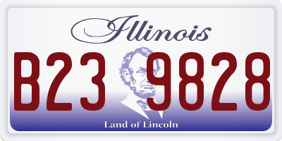 IL license plate B239828