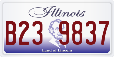 IL license plate B239837