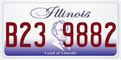 IL license plate B239882
