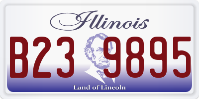 IL license plate B239895