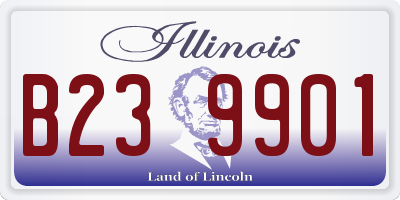 IL license plate B239901