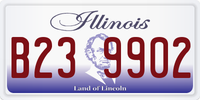 IL license plate B239902