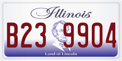 IL license plate B239904