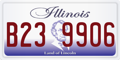 IL license plate B239906