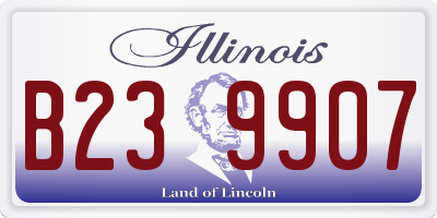 IL license plate B239907