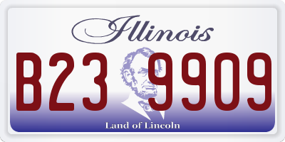 IL license plate B239909