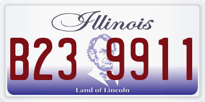 IL license plate B239911