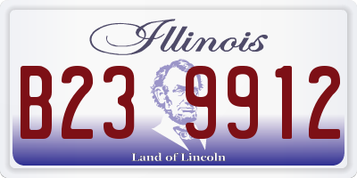 IL license plate B239912