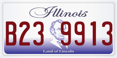 IL license plate B239913