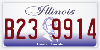 IL license plate B239914