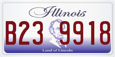 IL license plate B239918