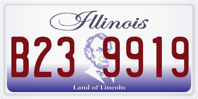 IL license plate B239919