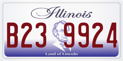 IL license plate B239924