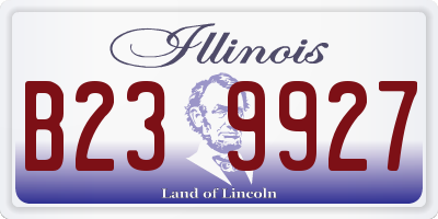 IL license plate B239927