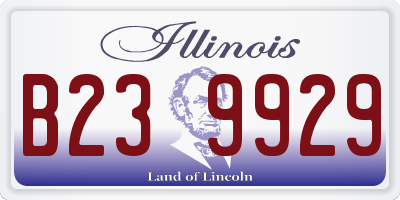 IL license plate B239929