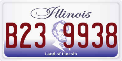 IL license plate B239938