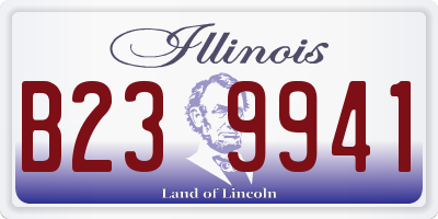 IL license plate B239941