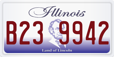 IL license plate B239942