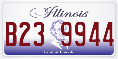 IL license plate B239944