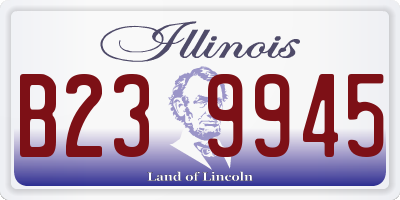 IL license plate B239945