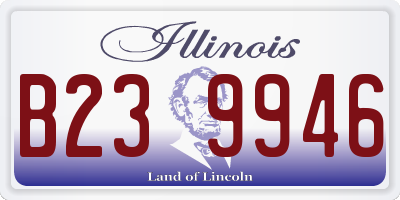 IL license plate B239946
