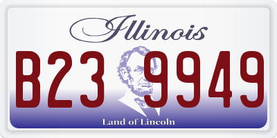 IL license plate B239949