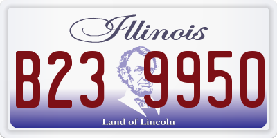 IL license plate B239950