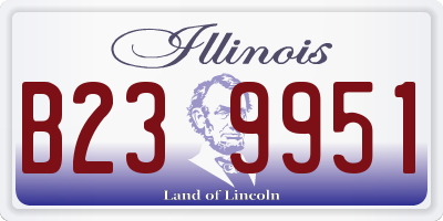 IL license plate B239951
